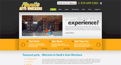Desktop Screenshot of hanksautowreckers.com